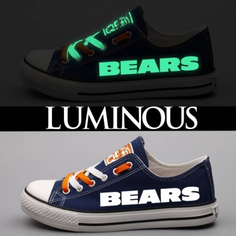 Chicago Bears Canvas Shoes, Bears Sneakers, Tennis Shoes