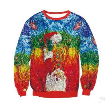 Santa Claus Christmas Ugly Christmas Sweater | For Men & Women | Adult | Us6118