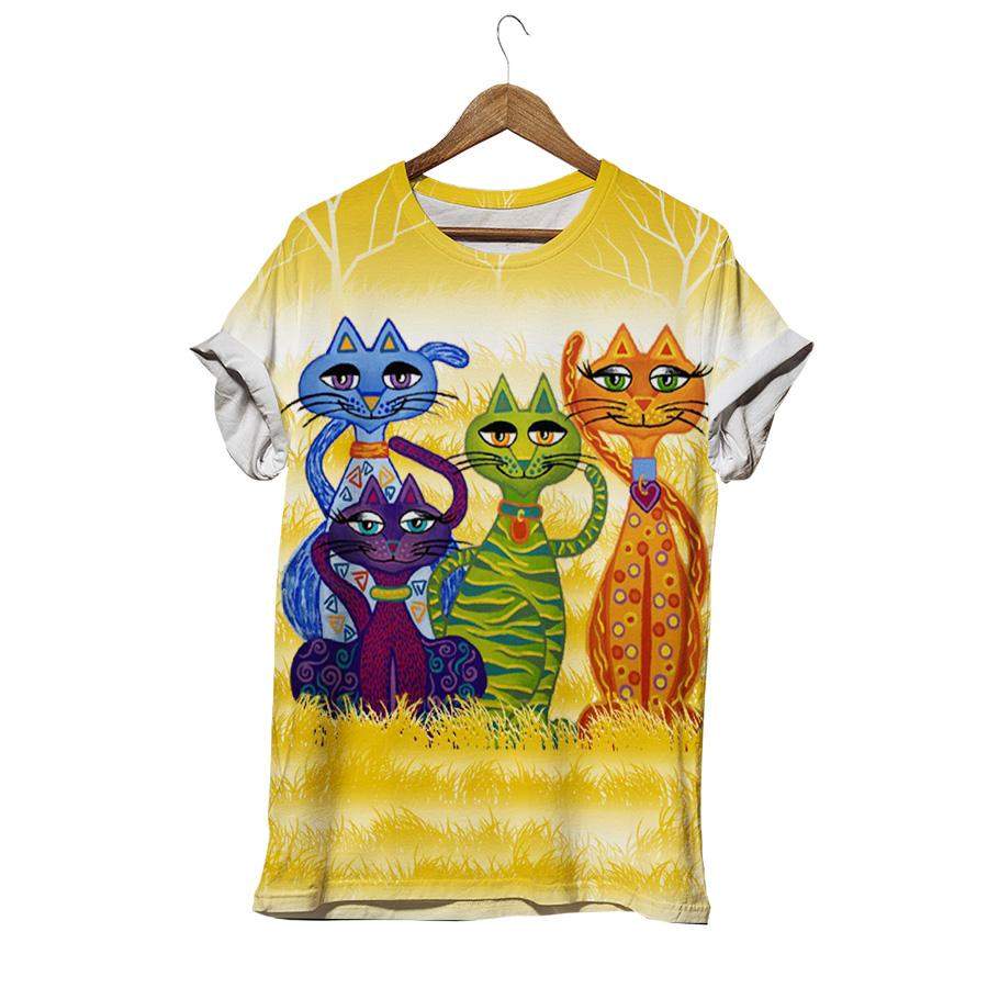 Colorful Smile Kitten T-shirt