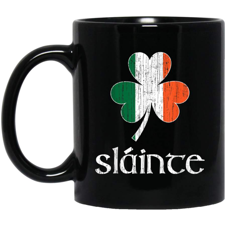 Irish Slainte Vintage Style St Patricks Day Mug