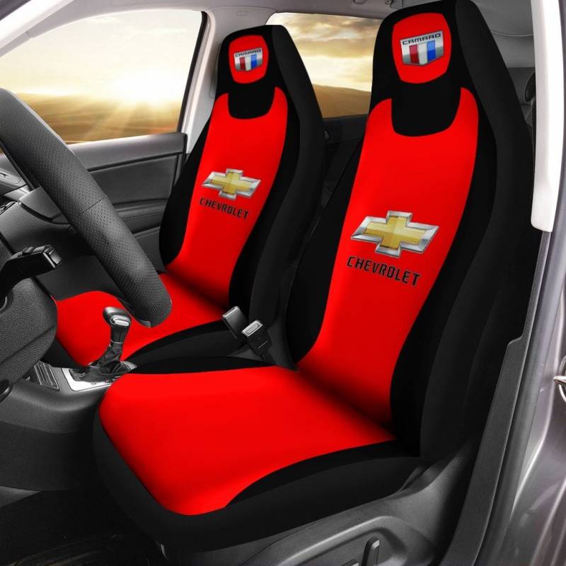 Chevrolet Camaro- LPH Car Seat Cover (Set of 2) Ver1 (Red)