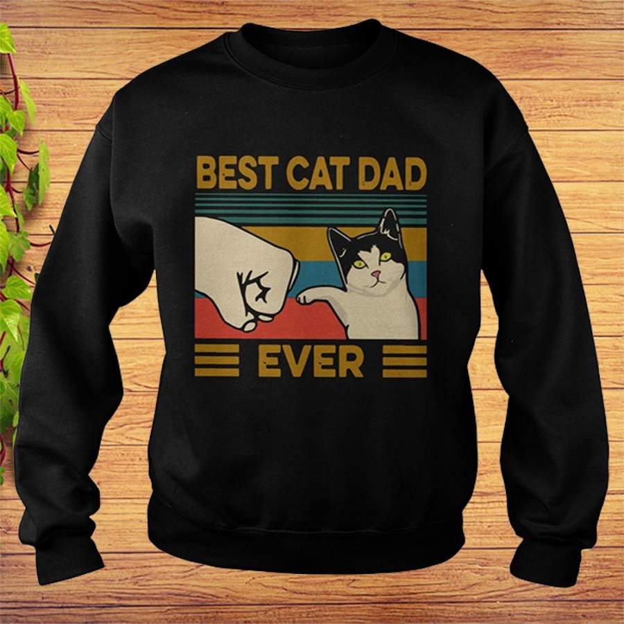 Vintage Best Cat Dad Ever Sweatshirt