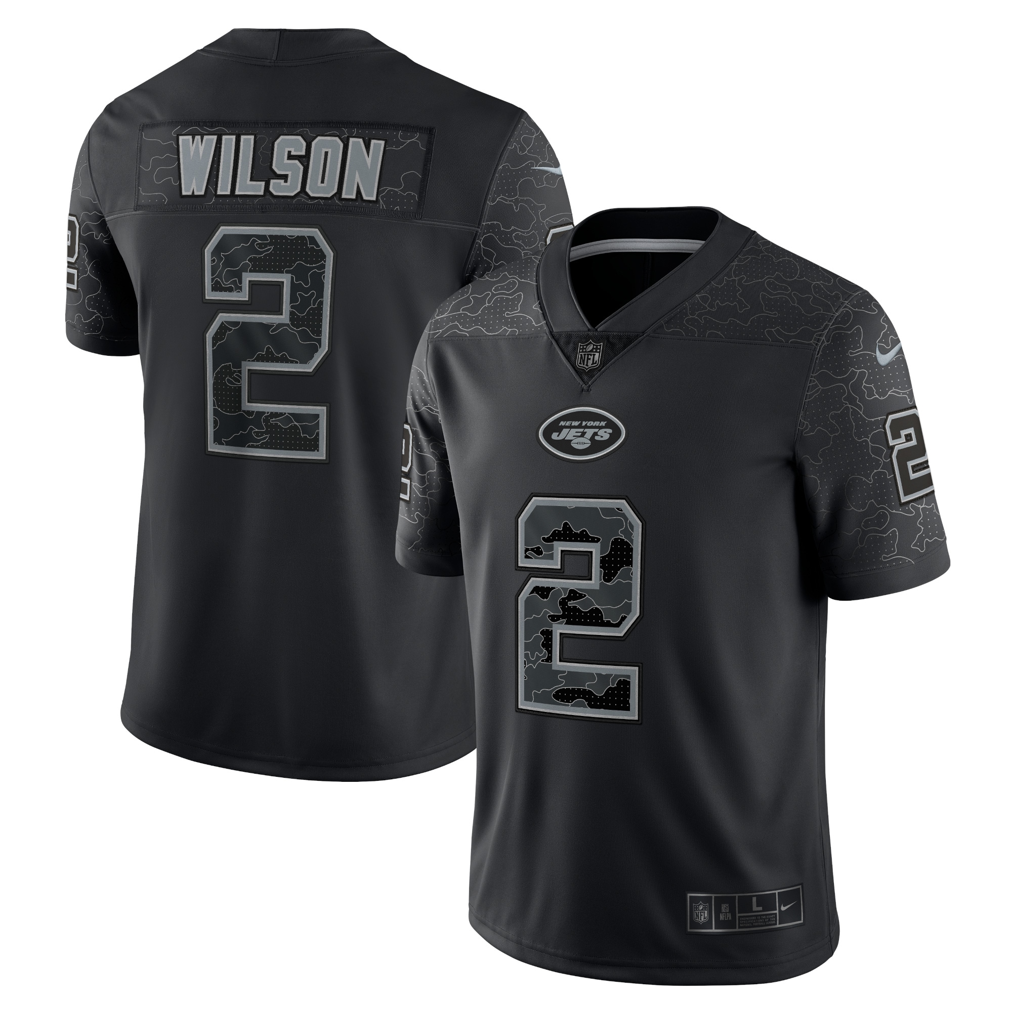 Zach Wilson New York Jets RFLCTV Limited Jersey – Black