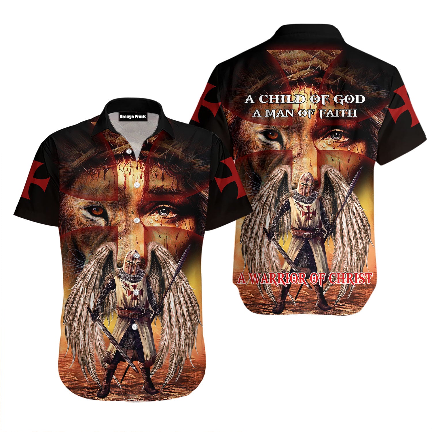 A Warrior Of Christ Knight Hawaiian Shirt | For Men & Women | Wt4112