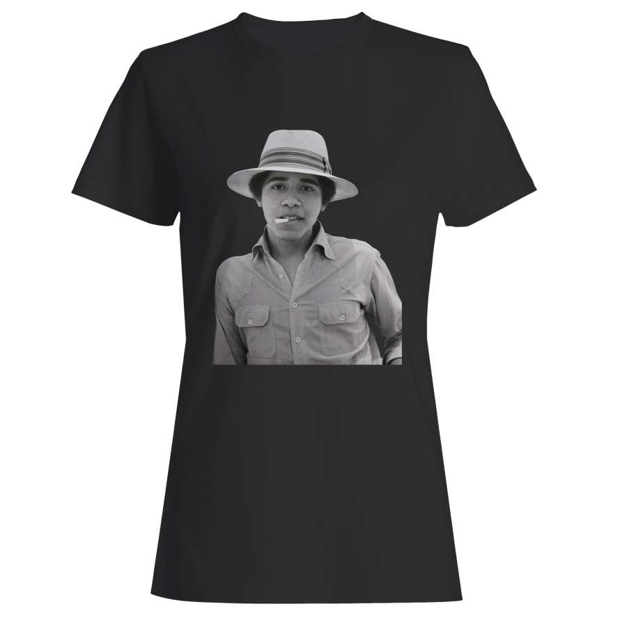 Barack Obama Pose Smoked Woman’s T-Shirt