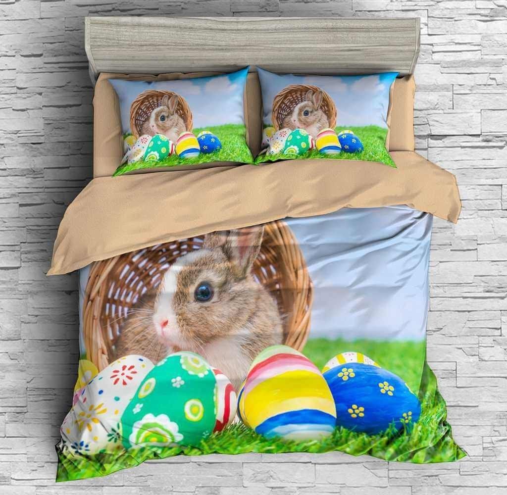 Easter Bunny #6 3D Personalized Customized Bedding Sets Duvet Cover Bedroom Sets Bedset Bedlinen