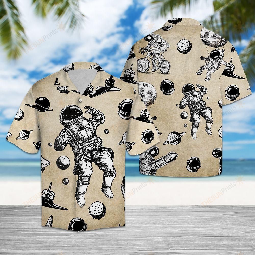 Awesome Astronaut Hawaiian Shirt Ha57775