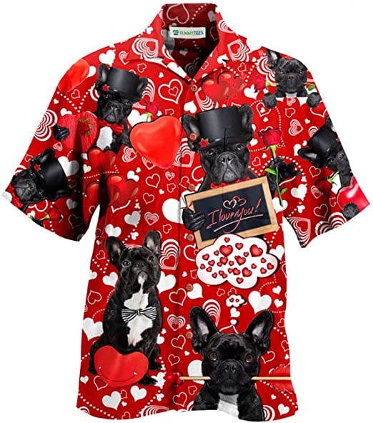 Dog Happy Valentine Hawaii Shirt For Men Women Adult Ha16583