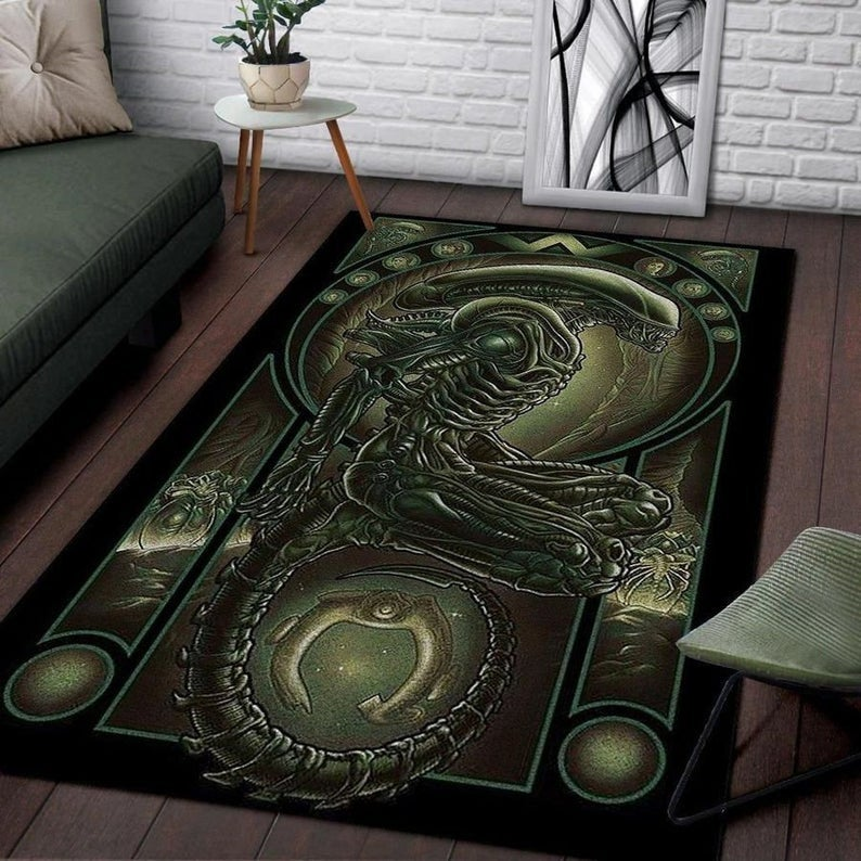 The Covenant Movie Alien Xenomorph Anti-Skid Plush Velour Area Rug