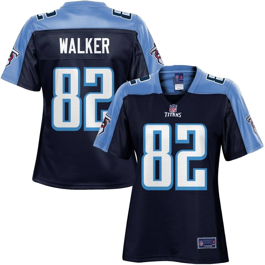 Womens Tennessee Titans Delanie Walker NFL Pro Line Navy Team Color Jersey