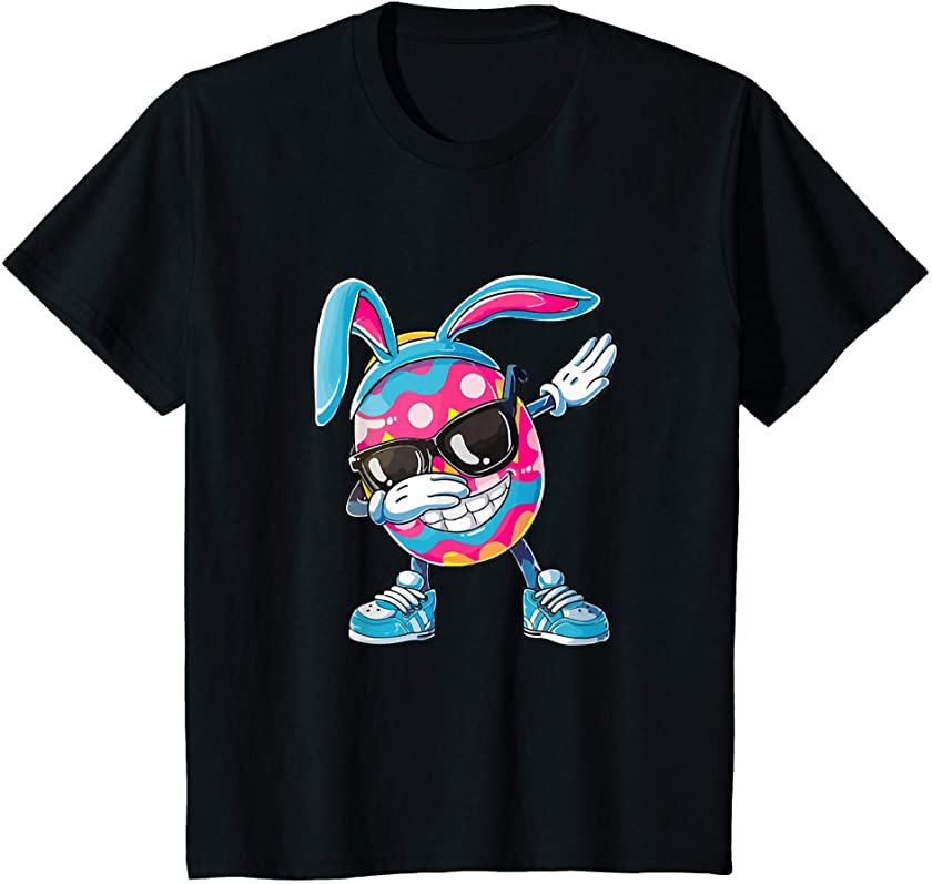 Kids Dabbing Easter Bunny Rabbit Dab Dance Eggs Boys Kids Girls T-Shirt