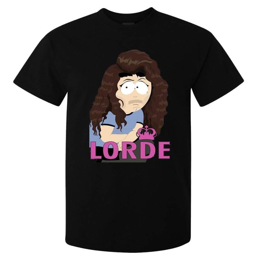 Lorde Famous Singer South Park Randy Marsh Funny Hipster Men Top T Shirt Black