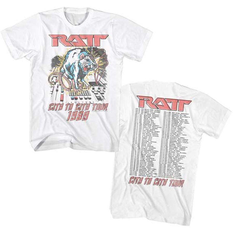 Ratt – City To City 1999 Tour – White  T-Shirt