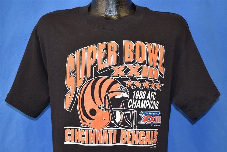 80S Cincinnati Bengals Super Bowl Xxiii 1988 Shirt