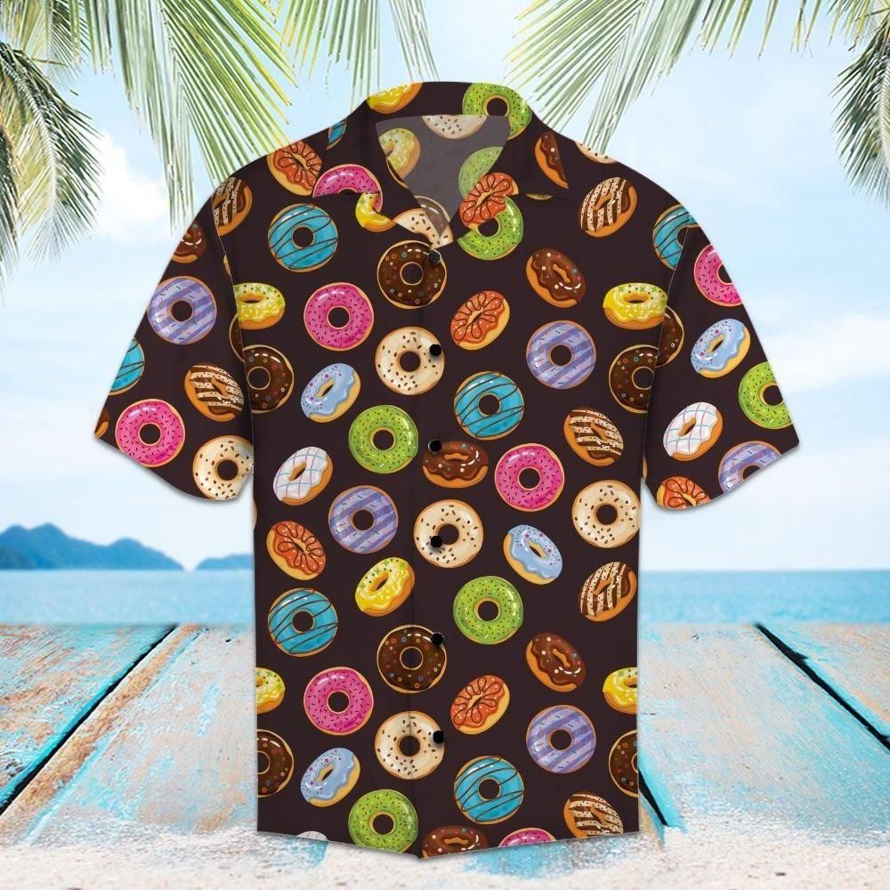 Donut Aloha Hawaii Shirt Colorful Short Sleeve Summer Beach Casual For Men And Women Ha96617