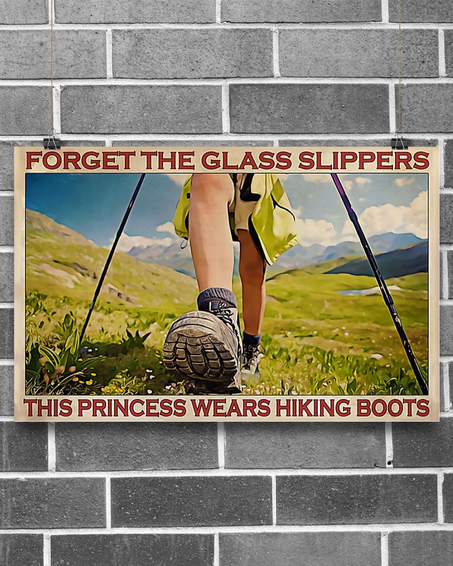 Hiking – Forget The Glass Slippers Horizontal Canvas And Poster | Wall Decor Visual Art