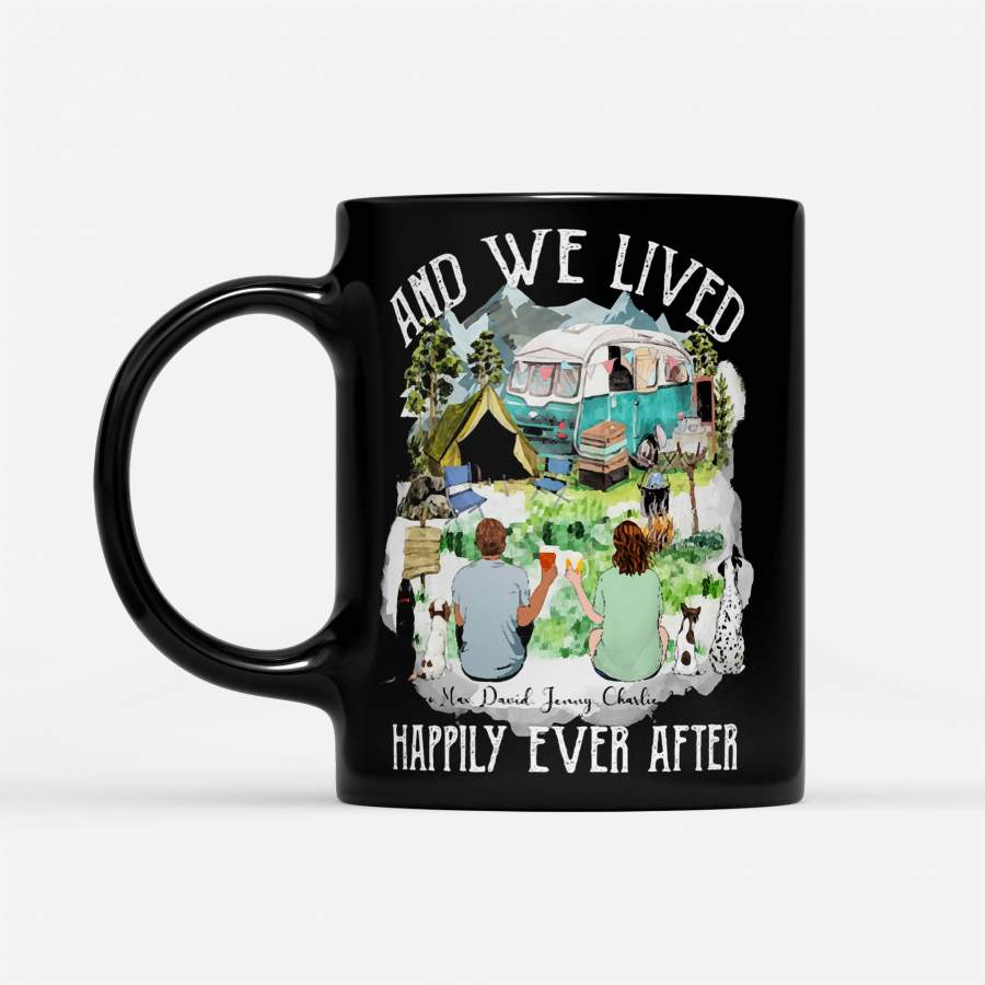 Camping Couples And We Lived Happily Ever After – Black Mug