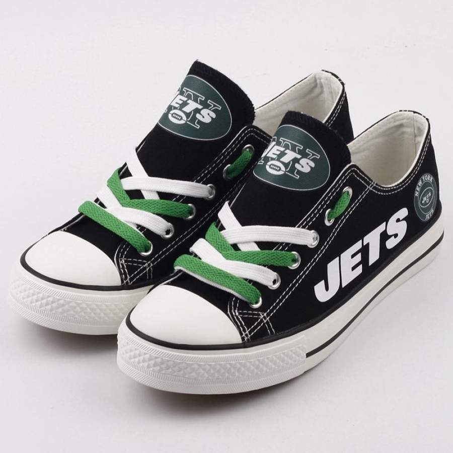 New York Jets Shoes Letter Glow In The Dark Shoes Low Top Laces