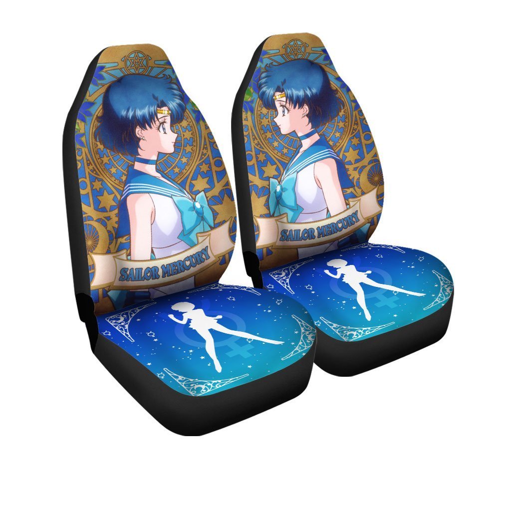 Sailor Mercury Sailor Moon Car Seat Covers Anime Car Accessories