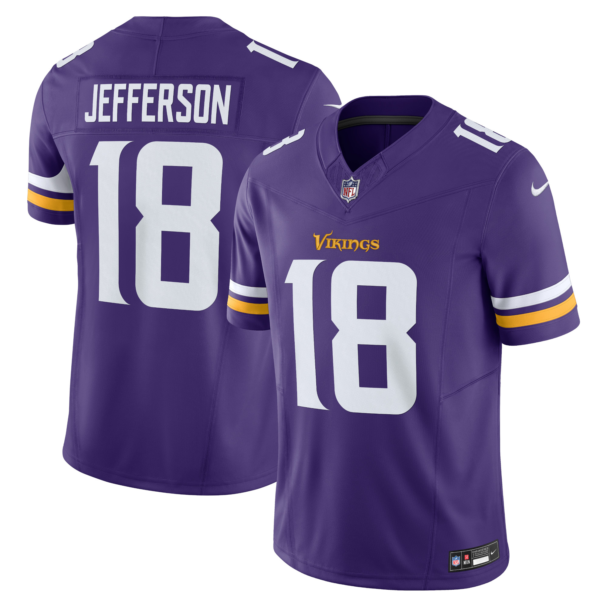 Justin Jefferson Minnesota Vikings Vapor F.U.S.E. Limited Jersey – Purple