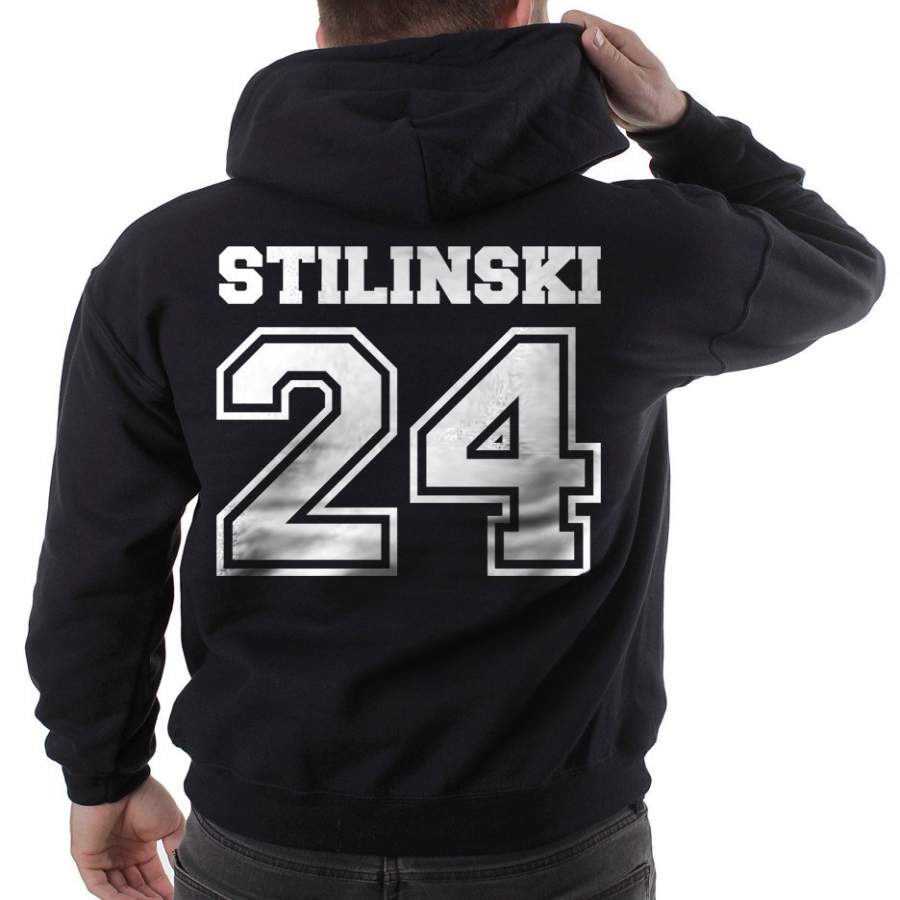 Stilinski 24 White Ink on Back Beacon hills lacrosse Pullover Hoodie