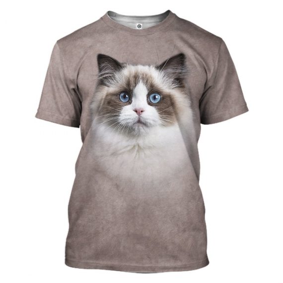 3D Ragdoll Cat All Over Print Unisex Tshirt For Cat Lovers