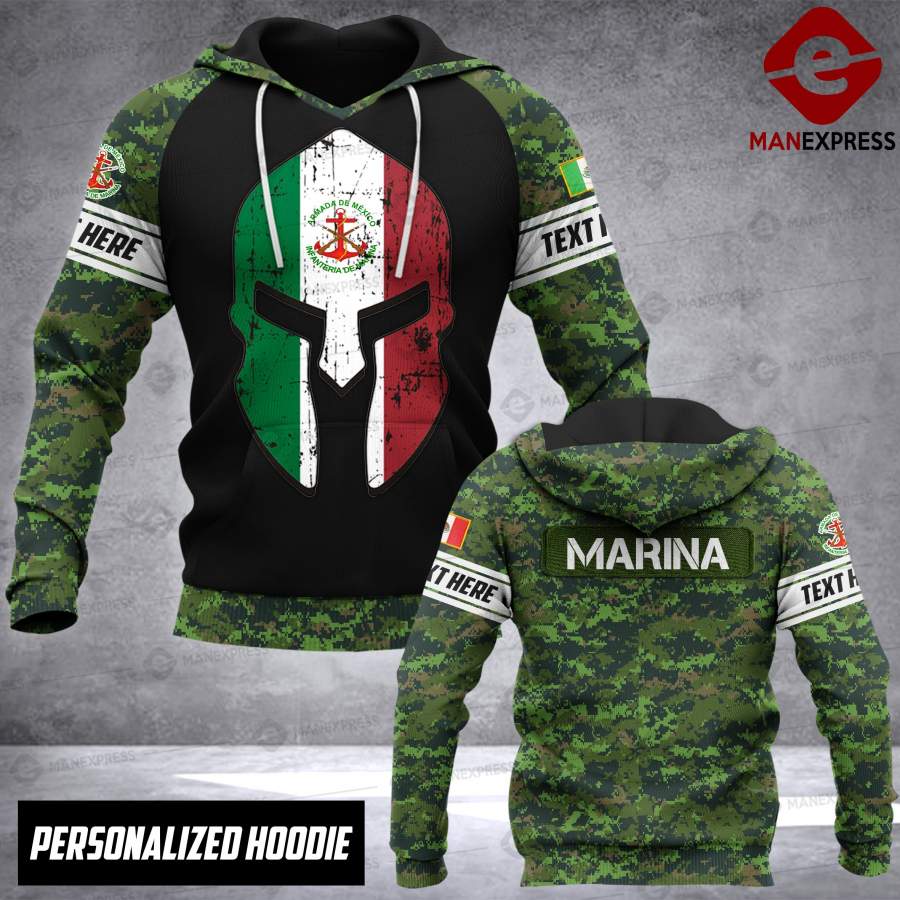 AH PERSONALIZED MEXICAN MARINA HOODIE PRINTED