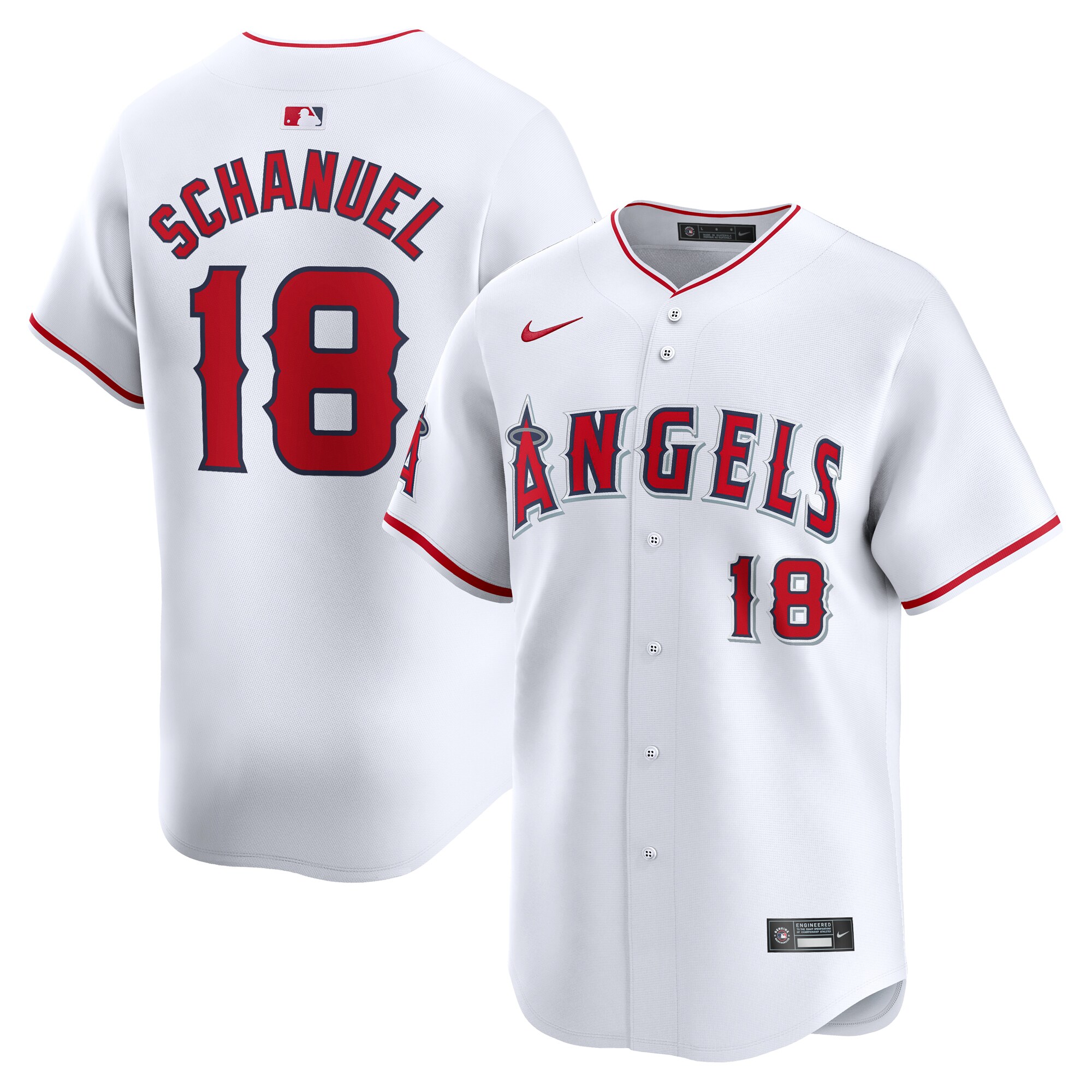 Nolan Schanuel Los Angeles Angels Home Limited Player Jersey – White