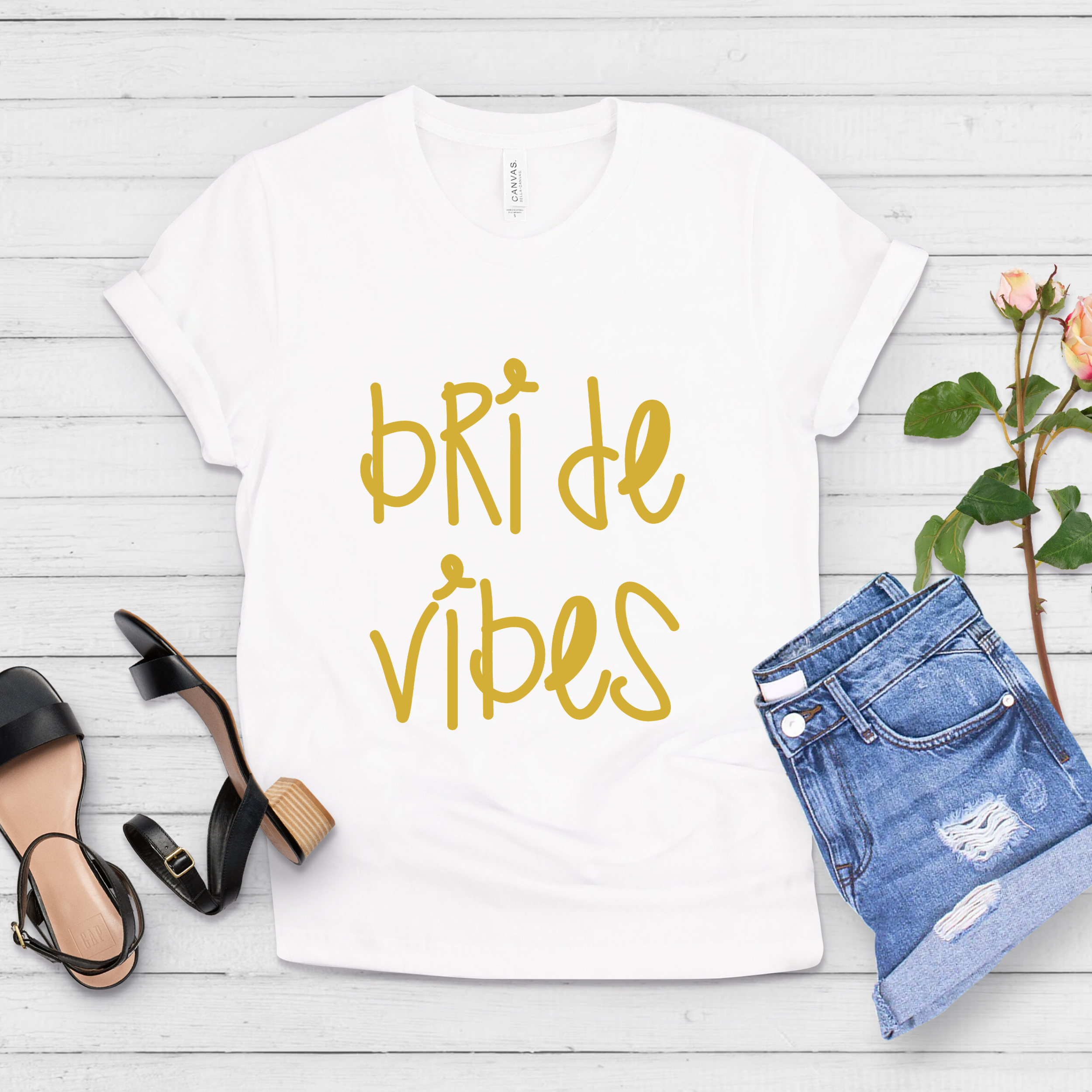 Bride Vibes Bachelorette Party Bridal Shower Future Mrs Shirt