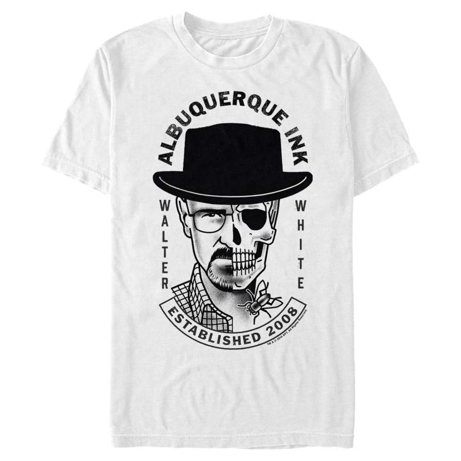 Breaking Bad Men’s Albuquerque Ink Walter Skull Tattoo  T Shirt