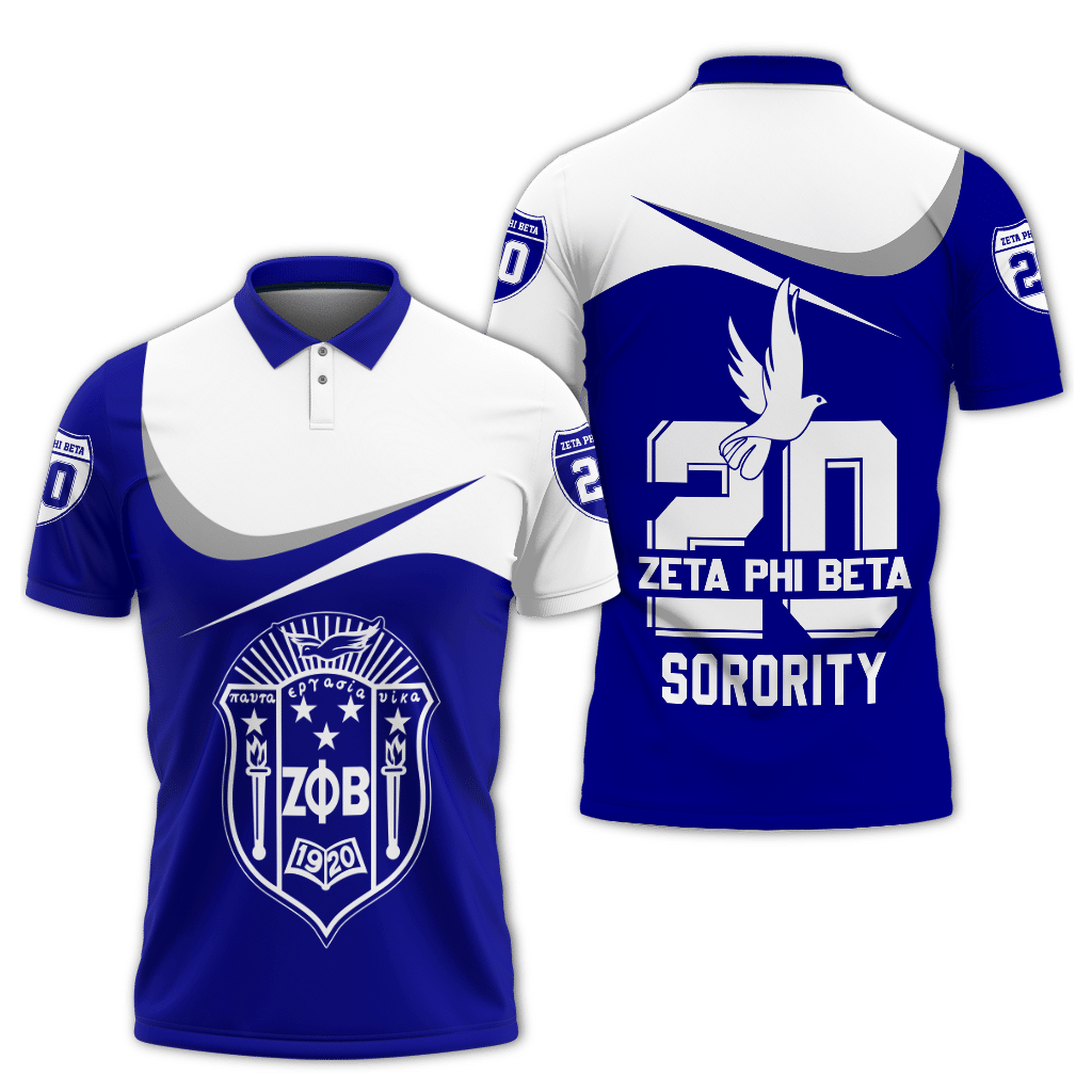 Sorority Polo – Zeta Phi Beta Curve Style Polo Shirt