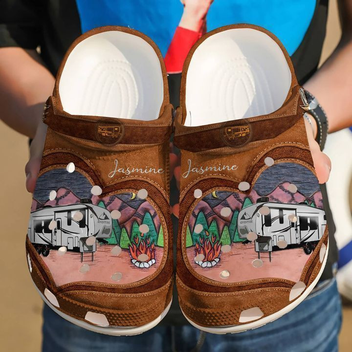 Camping Personalized Love clog Shoes