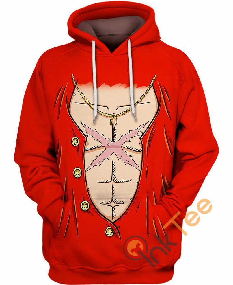 Luffy Chest Scar Hoodie 3D - PoshmarkStore