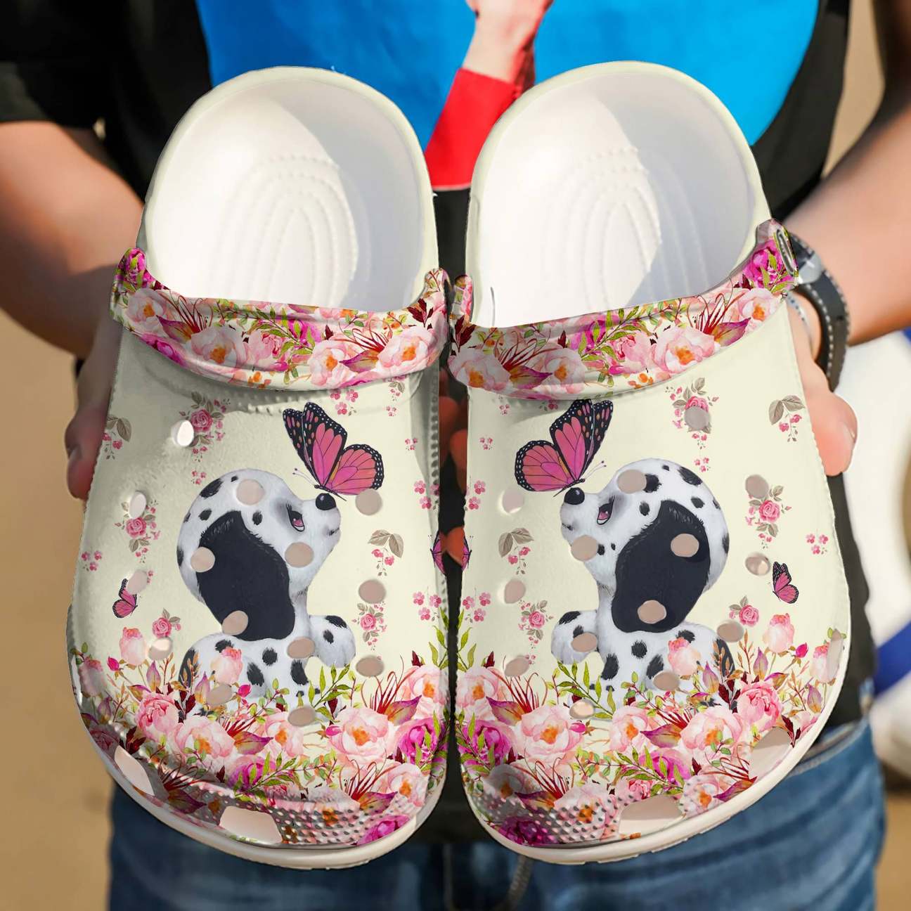 Dalmatian Personalized Clog, Custom Name, Text Lovely Dalmatian Puppy, Fashion Style For Women, Men, Kid, Print 3D