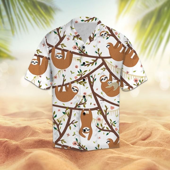 Amazing Sloth Hawaiian Shirt Summer Button Up For Men, Women, Couple