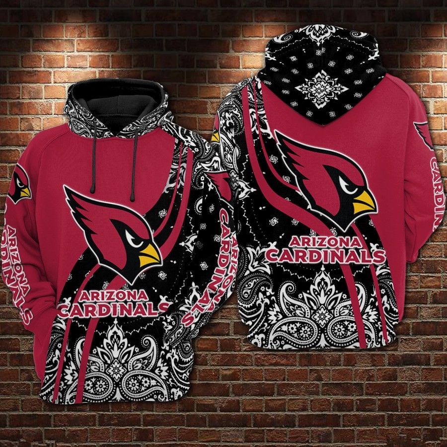 Arizona Cardinals 3D Hoodie Sweatshirt