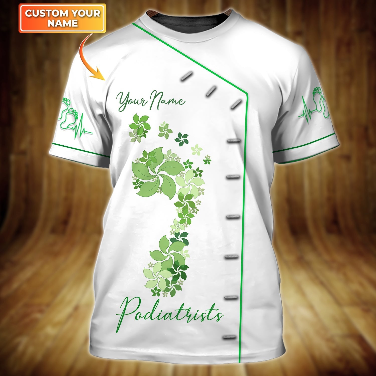 Custom 3D All Over Printed Podiatrists T Shirt