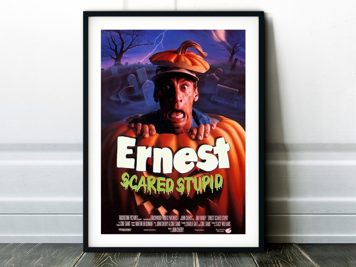 Ernest Scared Stupid Movie Canvas And Poster, Canvas Wall Art, Wall Decor Visual Art Gift Happy Halloween