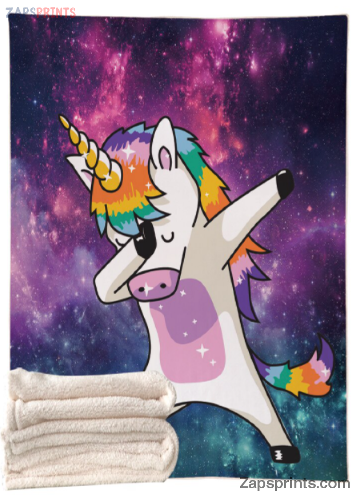 Unicorn Dabbing V3 Blanket