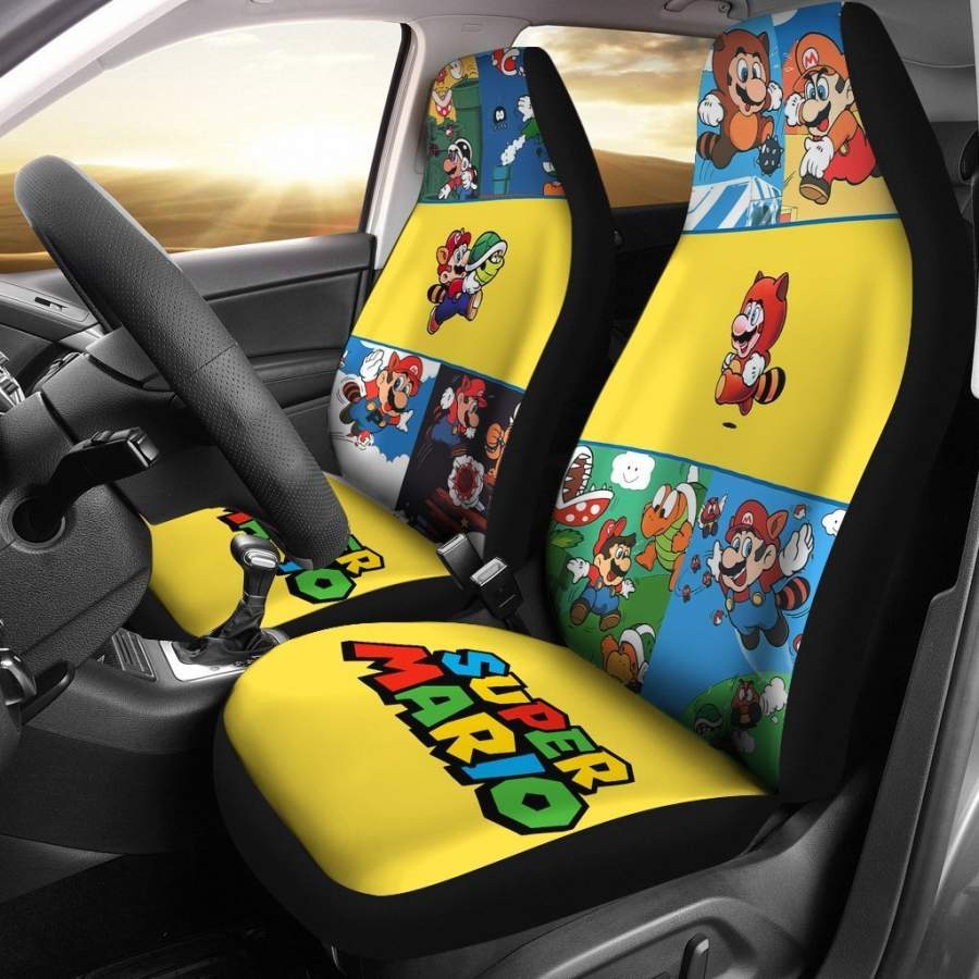 Super Mario Bros Original Ver Car Seat Covers