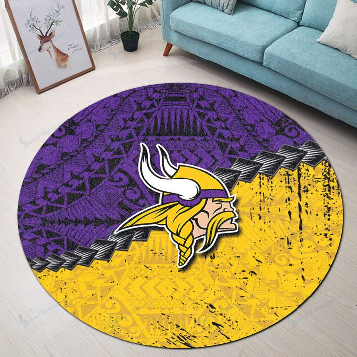 Minnesota Vikings Round Rug 31