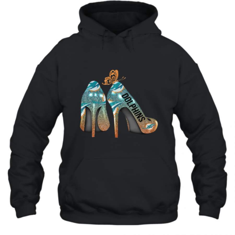 Butterfly High Heels Miami Dolphins Hoodie