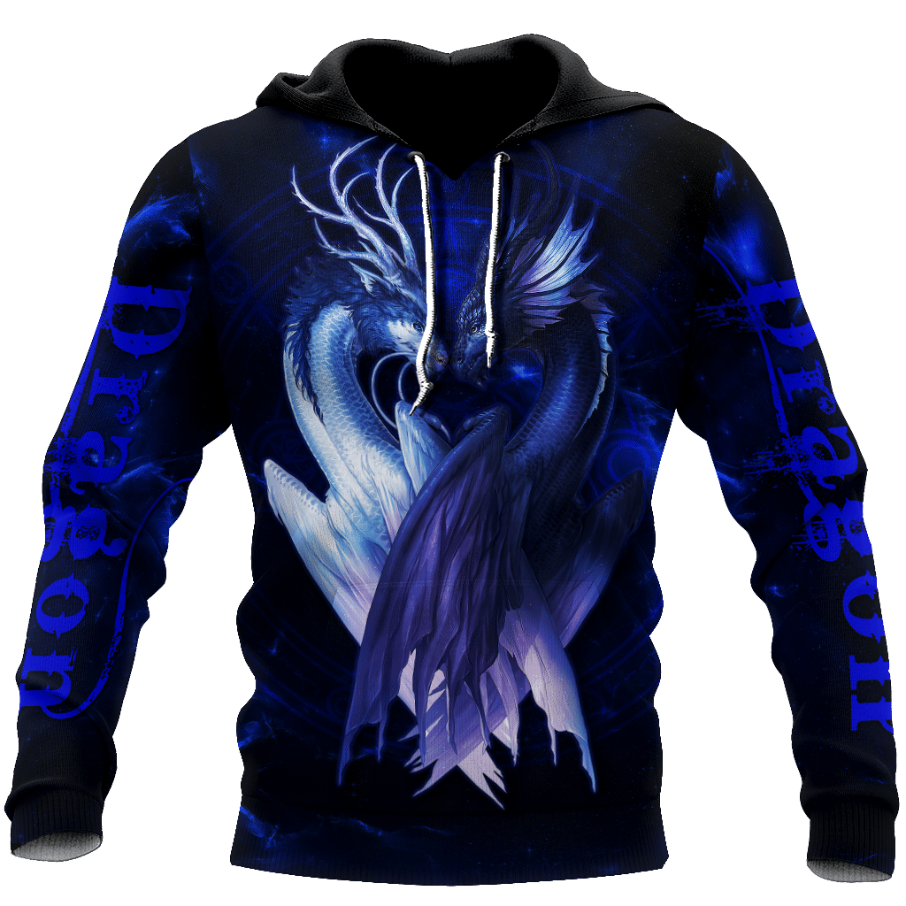 Blue Couple Dragon Love Gift 3D Shirt All Over Printed Shirts For Men And Women Ndd10162002