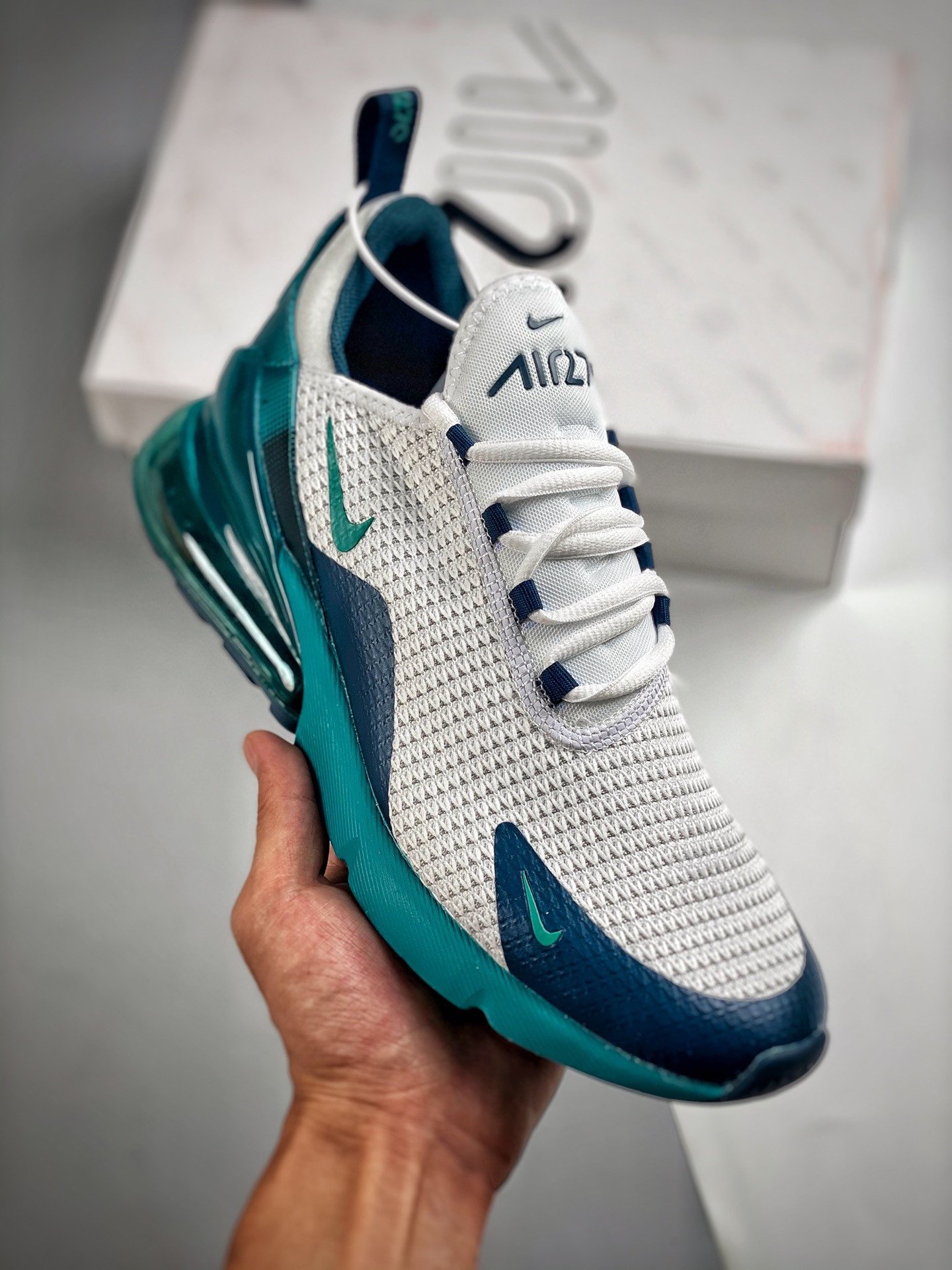 Nike Air Max 270 WhiteSpirit Teal-Nightshade AQ9164-102 5339746