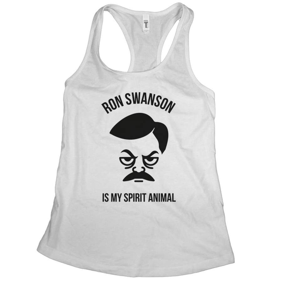 Ron Swanson Tank Top Women Ron Swanson Is My Spirit Animal