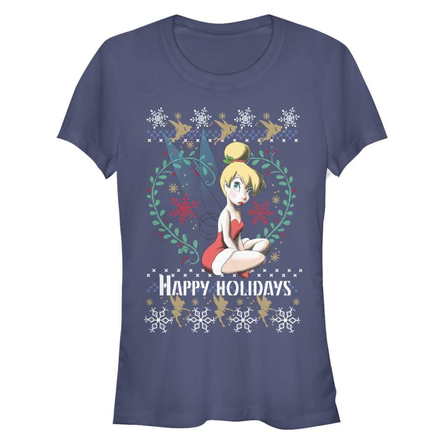 Peter Pan Junior’s Ugly Christmas Tinker Bell  T Shirt