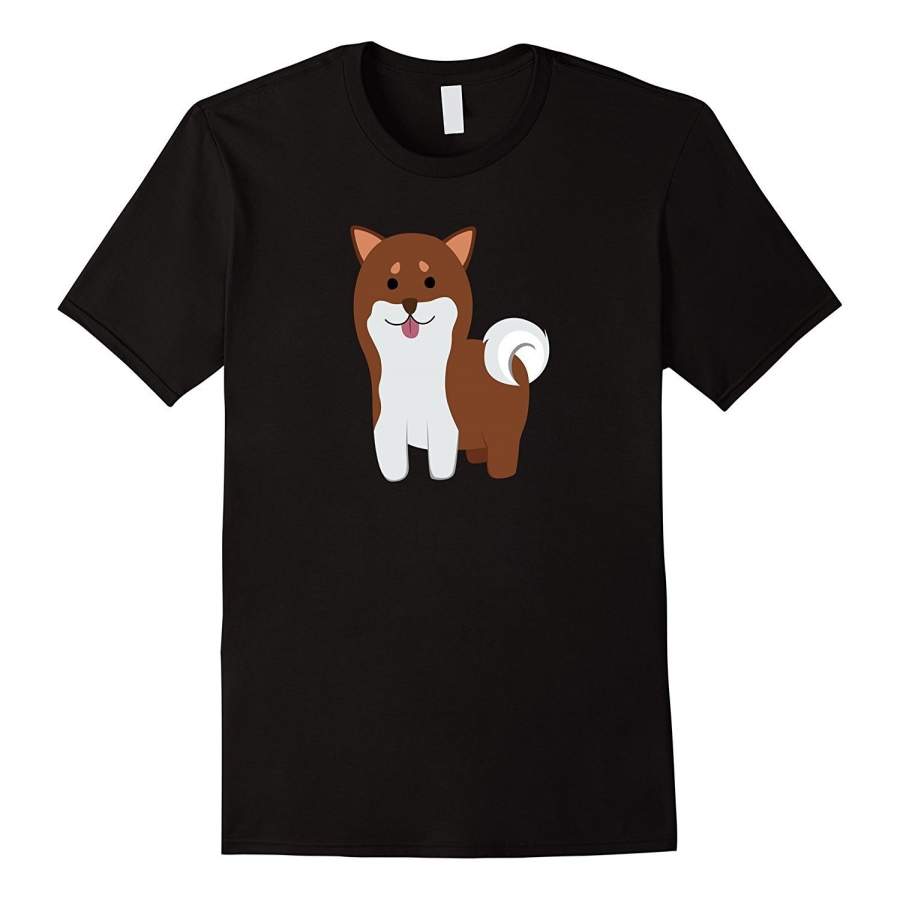 Cute Shiba Inu Puppy | Dog Lover T-Shirt & Gift Men Cotton T-shirt