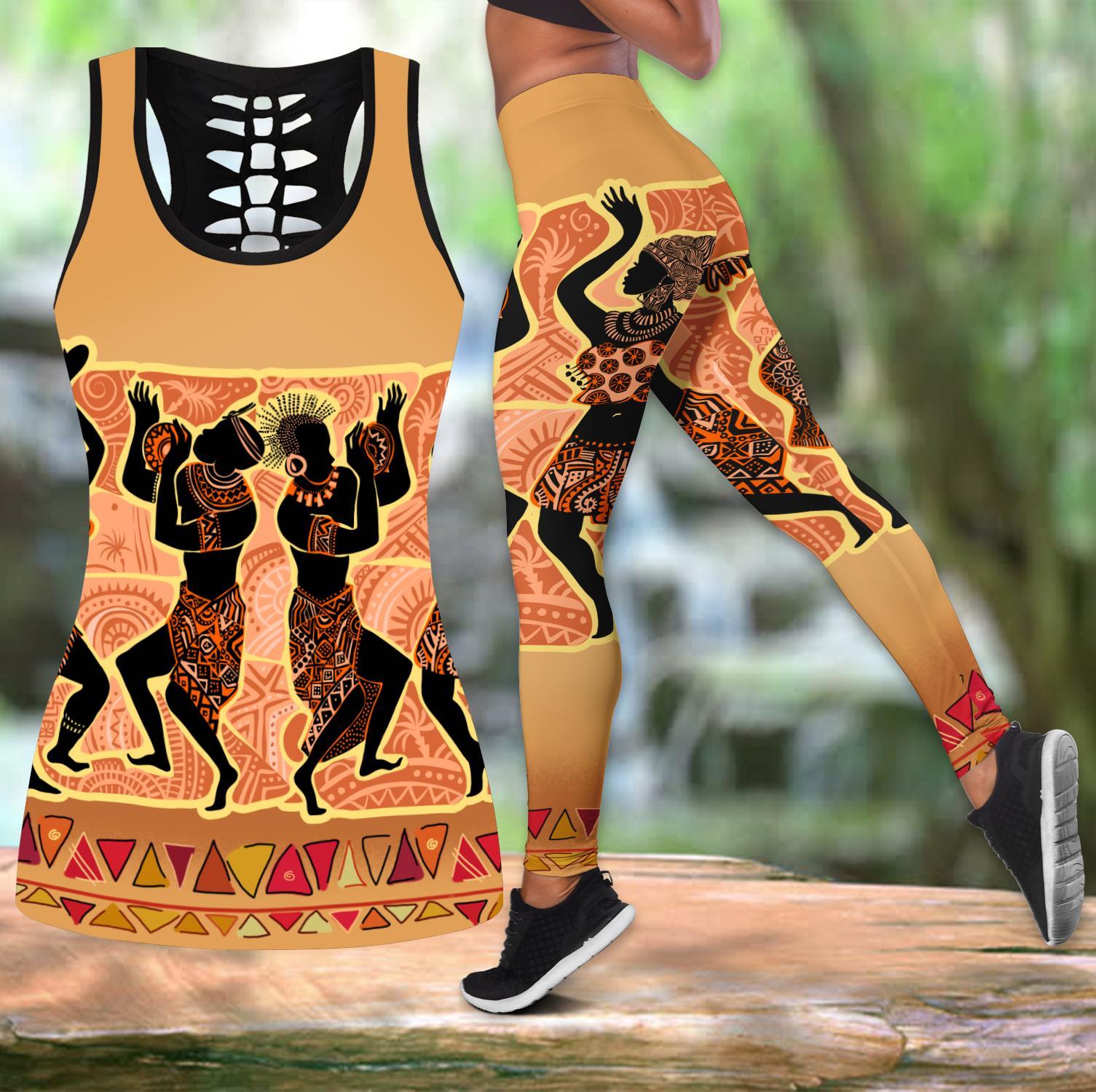 African Dance Legging & Tank Top-Ml