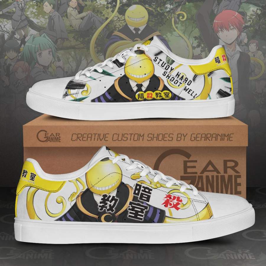 Koro Sensei Skate Sneakers Assassination Classroom Anime Shoes PN10