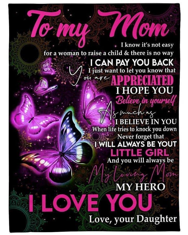 [Personalized Name] You Will Always Be My Loving Mom  –  Gift For Mommy, Home Decor, Gift For Family  – Fleece Blanket